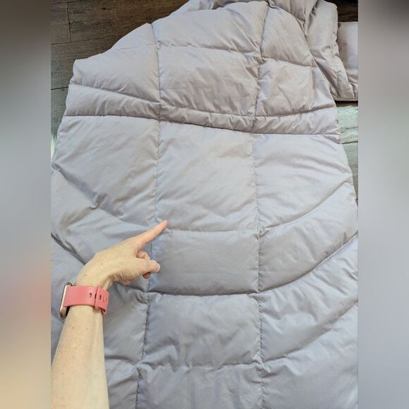 Under Armour UA Down Cold Gear Parka Puffer Jacket Coat Lavender Purple Grey L - Picture 11 of 12